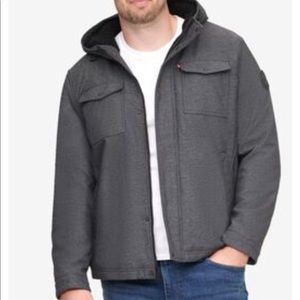 LEVI'S® HOODED TRUCKER JACKET WITH SHERPA LINING